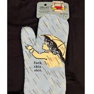 BlueQ Oven Mitt Comedic Naughty Saying Great Gift NEW